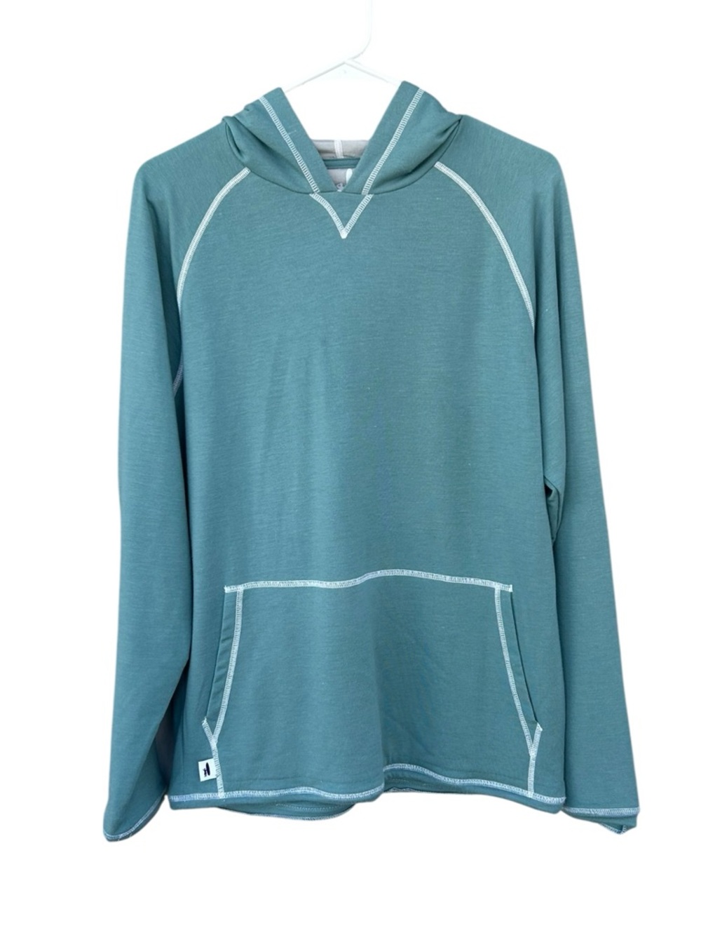 Johnnie-O BENDER MELANGE HOODIE PULLOVER - Green - Size Men’s Medium - Modal - Picture 2 of 13
